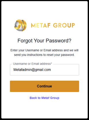 Forgot your password